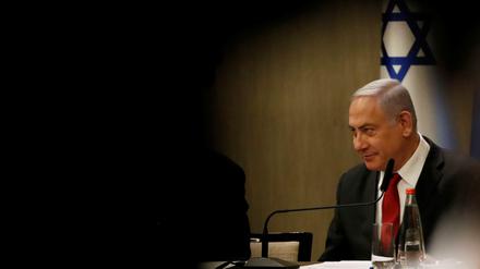 Ist es das Ende seiner politischen Karriere? Israels Ministerpräsident Benjamin Netanjahu bei einer Pressekonferenz am Mittwoch. 
