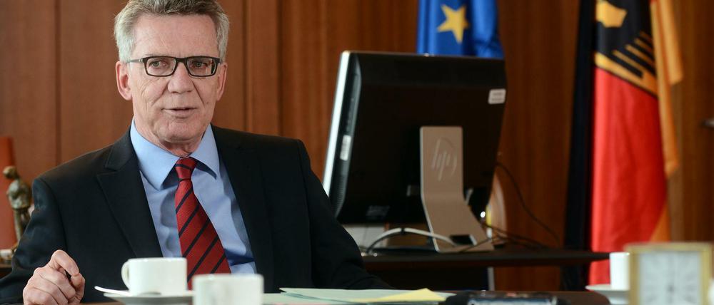 Bundesinnenminister Thomas de Maizière (CDU) hält die Flüchtlingskrise für noch nicht nachhaltig gelöst.