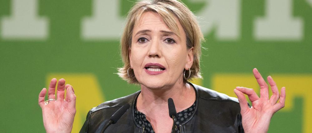 Die Vorsitzende von Bündnis 90/Die Grünen, Simone Peter, im September in Berlin auf dem Kleinen Parteitag der Grünen.