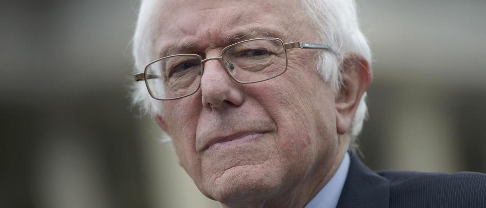 US-Präsidentschaftskandidat Bernie Sanders in Washington, DC. 