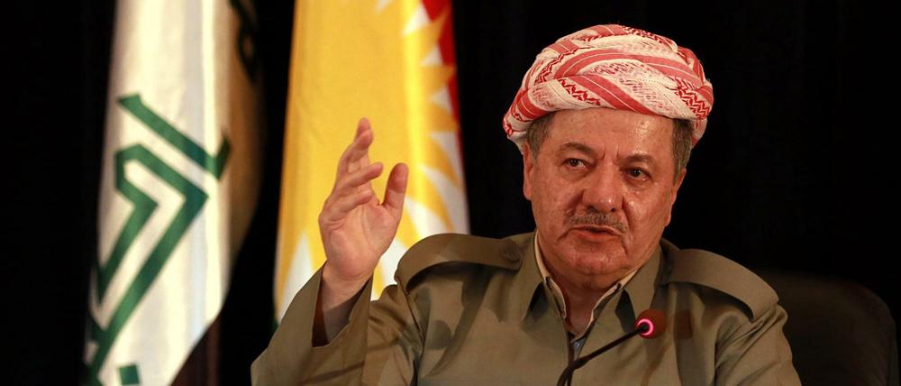 Der Präsident der kurdischen Minderheit im Irak, Massud Barsani, hält an der Abstimmung fest.