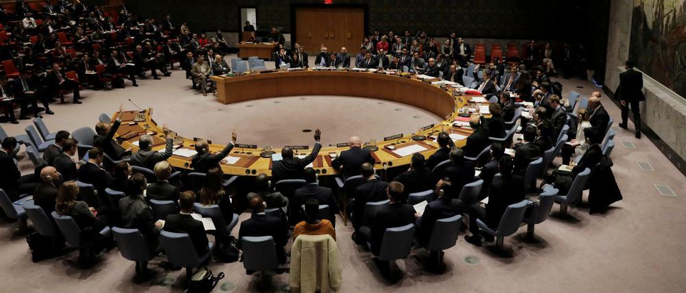 Mit einem Veto kann Russland als ständiges Mitglied des UN-Sicherheitsrates jede Resolution verhindern.