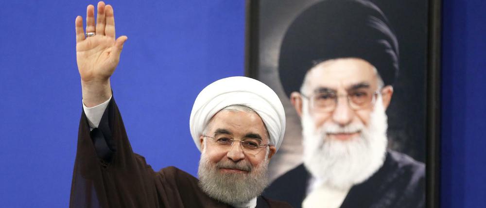 Das Lächeln des Siegers. Hassan Ruhani hat nach der Wahl großen Rückhalt im Volk.