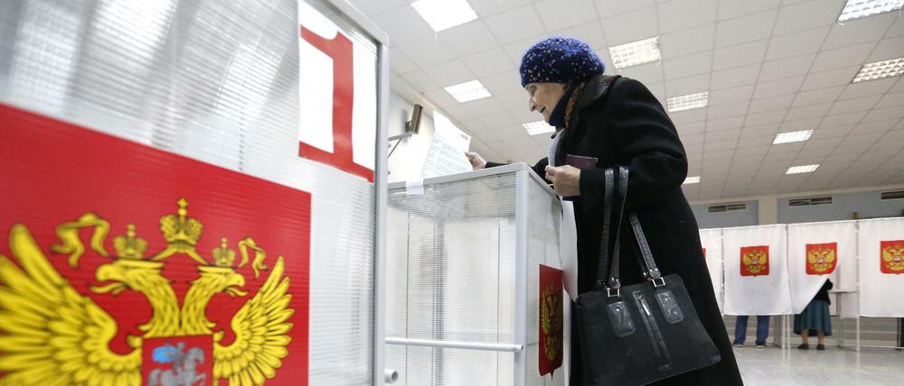 Russland wählt die Vertreter der Staatsduma. 