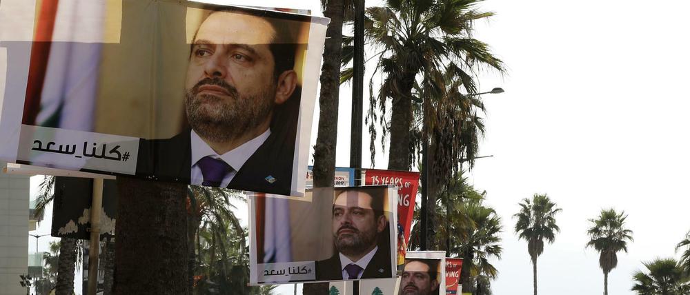 "Wir sind alle Saad": Viele Libanesen wollen, dass Regierungschef Hariri zurückkehrt.