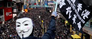 Protest gegen China: Massendemonstrationen für Freiheit und Demokratie in Hongkong