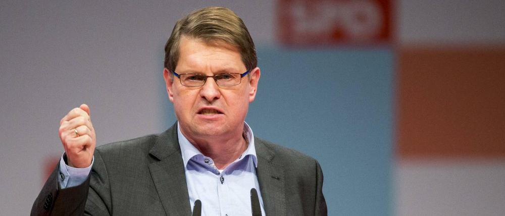 Ralf Stegner vor wenigen Tagen beim Bundesparteitag der SPD.
