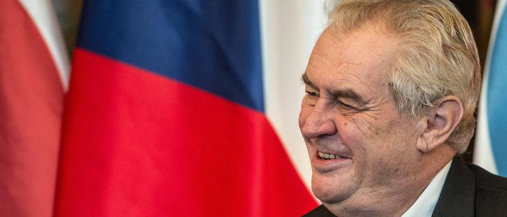 Tschechiens Präsident Milos Zeman macht immer wieder Stimmung gegen Flüchtlinge. 
