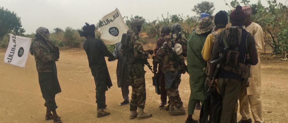 Kämpfer der Islamisten-Gruppe Boko Haram in Nigeria. 