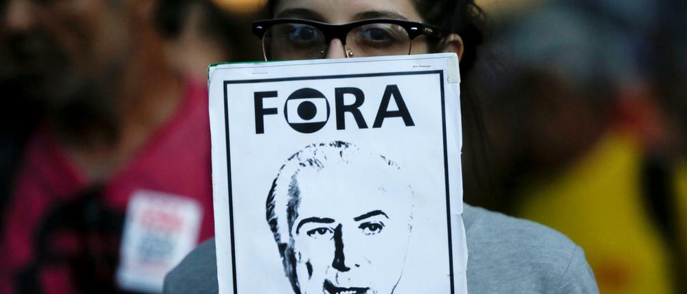 Temer soll gehen: Am Donnerstagabend protestierten viele Brasilianer gegen den Staatschef.
