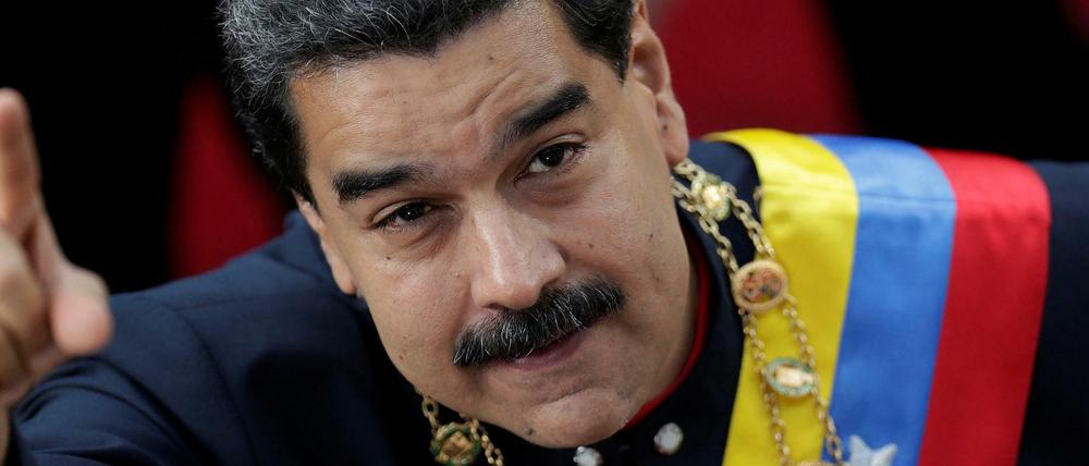 Venezuelas Präsident Nicolas Maduro am 10. August vor der Verfassungsgebenden Versammlung in Caracas.