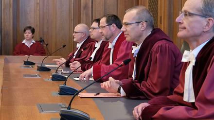 Die Richter des Bundesverwaltungsgerichts am Dienstag in Leipzig.