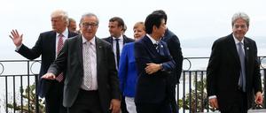 Die teilnehmenden Staatschefs des G7-Gipfels auf Sizilien am 26. Mai. 