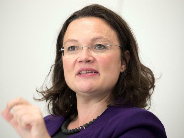 Arbeitsministerin Andrea Nahles (SPD).