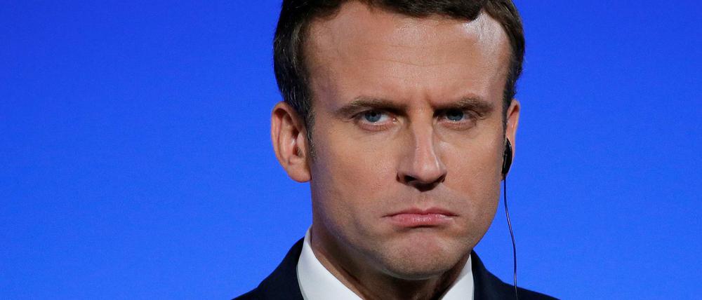 Die Zustimmungswerte für Frankreichs Staatschef Macron sanken binnen eines Monats um zehn Prozentpunkte.
