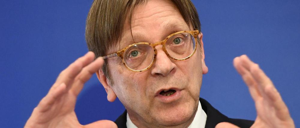 Der Brexit-Beauftragte der EU, Guy Verhofstadt 