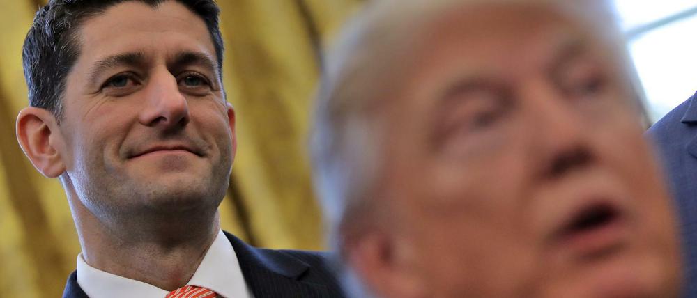 Trumps Gegenspieler im Budgetstreit: Paul Ryan, der republikanische "Speaker" des Repräsentantenhauses.