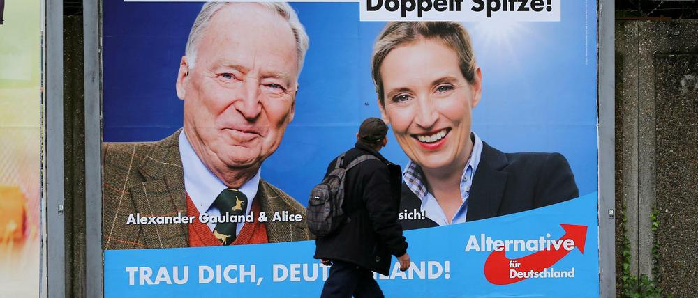 Die Spitzenkandidaten der AfD: Alice Weidel und Alexander Gauland
