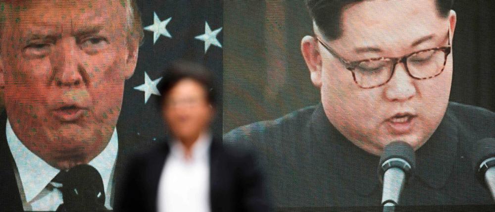 Mal wollen sie sich treffen, mal nicht: US-Präsident Donald Trump und Nordkoreas Diktator Kim Jong Un. 