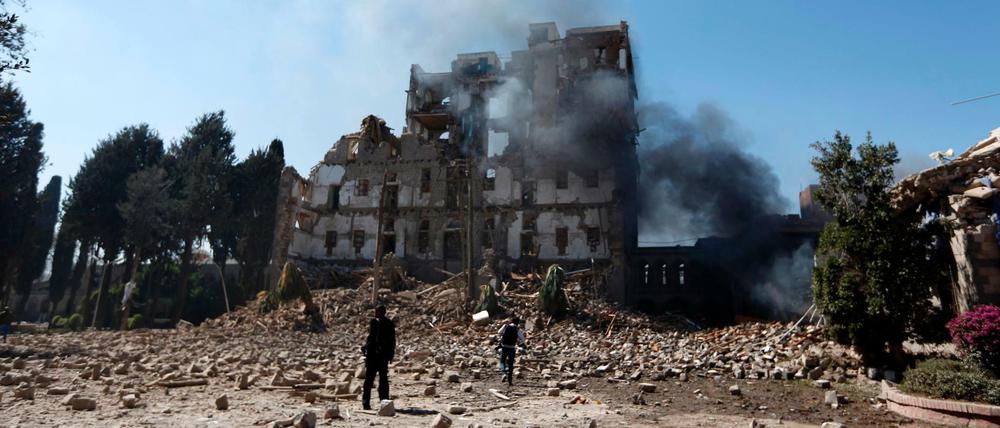 Luftangriff auf Jemen - mit Hilfe deutscher Rüstungstechnologie.