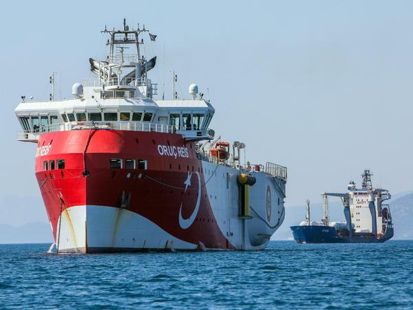 Das türkische Gas-Forschungsschiff "Oruc Reis" ist derzeit wieder im östlichen Mittelmeer unterwegs. 