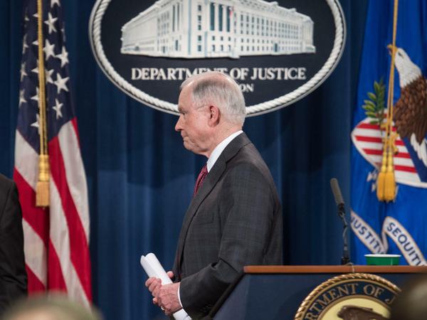 Nur knapp dem Rücktritt zuvorgekommen: US-Justizminister Jeff Sessions