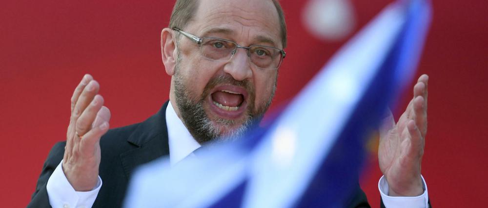 Von taktischen Schwenks will er nichts wissen: Martin Schulz am 15. September in Potsdam.