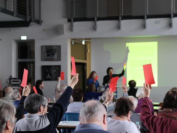 Die Abstimmung zum Programm fand im Humboldt-Gymnasium statt.