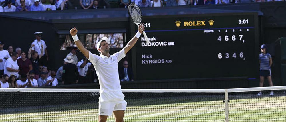 Er hat es wieder geschafft! Novak Djokovic ist nun siebenfacher Wimbledon-Champion.