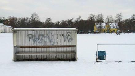 Winterzeit ist trotzdem Trainingszeit. Die Sportanlage des Berliner SC an der Hubertusstraße. (Bild vom Dezember 2012)