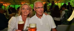 Franz Beckenbauer mit seiner Frau Heidi.