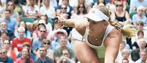 Zu kurzer Ausfallschritt. Angelique Kerber verpasste das erste Grand-Slam-Finale ihrer Karriere.