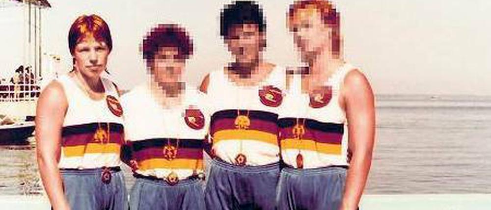 Als die Nebenwirkungen noch weit weg waren. Kerstin Spiegelberg mit Kolleginnen aus der Nationalmannschaft der DDR bei einem internationalen Wettkampf auf Kuba 1986.