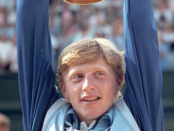 Boris Becker gewann 1985 zum ersten Mal Wimbledon. Und ist seitdem ein Held in England.