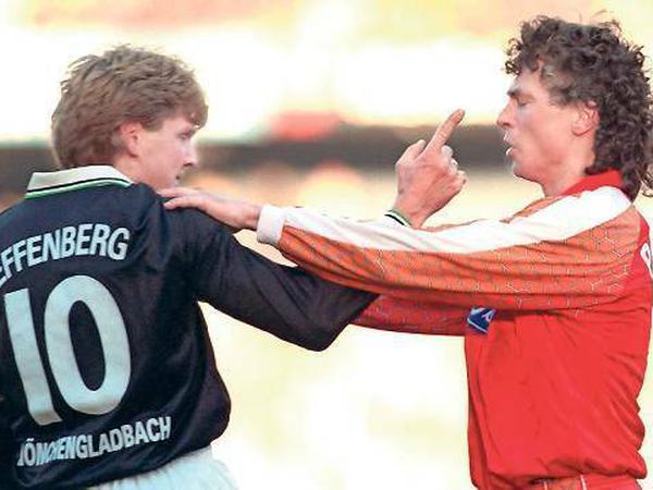 Auch Stefan Effenberg geriet schon mal mit Kölns Toni Polster aneinander.