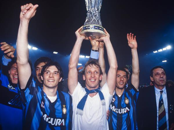 1991 gewann Andreas Brehme mit Inter Mailand den UEFA-Pokal.