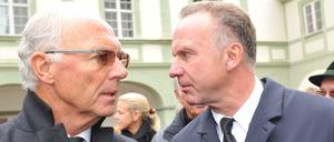 Franz Beckenbauer (l) und Karl-Heinz Rummenigge.
