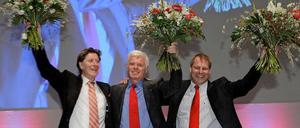 Die neue Kölner Führung: Toni Schumacher, Werner Spinner und Markus Ritterbach