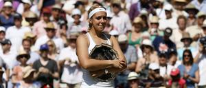 Die Enttäuschung ist Sabine Lisicki nach der Niederlage im Wimbledon-Finale ins Gesicht geschrieben.