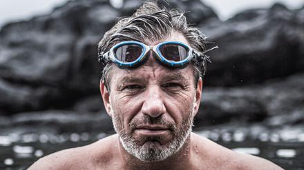 André Wiersig ist 2019 in mehr als 18 Stunden vom Festland nach Helgoland geschwommen.
