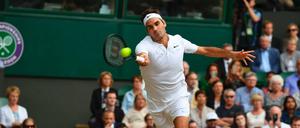 Gegen Tomas Berdych feierte Roger Federer seinen 90. Sieg bei dem Grand-Slam-Turnier in London.