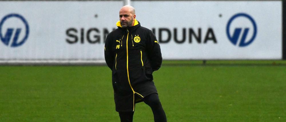 Dortmunds Trainer Peter Bosz.