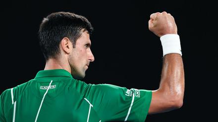 Faust geballt. Novak Djokovic steht im Finale der Australian Open.