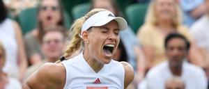Aufsteigende Form. Nach vielen Enttäuschungen sieht es bei Angelique Kerber in Wimbledon aktuell wieder vielversprechend aus.