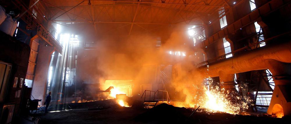 Stahlwerk in Fenyang: China hat riesige Überkapazitäten. 