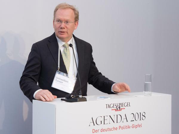 Gastgeber und Erfinder der Konferenz "Agenda": Tagesspiegel-Mitherausgeber Sebastian Turner. 