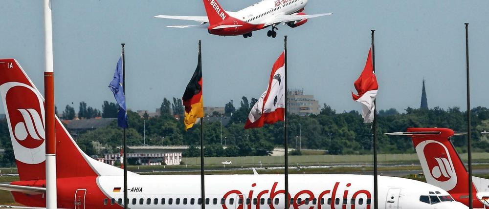 Wo Air Berlin künftig starten und landen wird, steht noch nicht fest. Womöglich will der angeschlagene Flugkonzern sein Streckennetz deutlich verkleinern. 