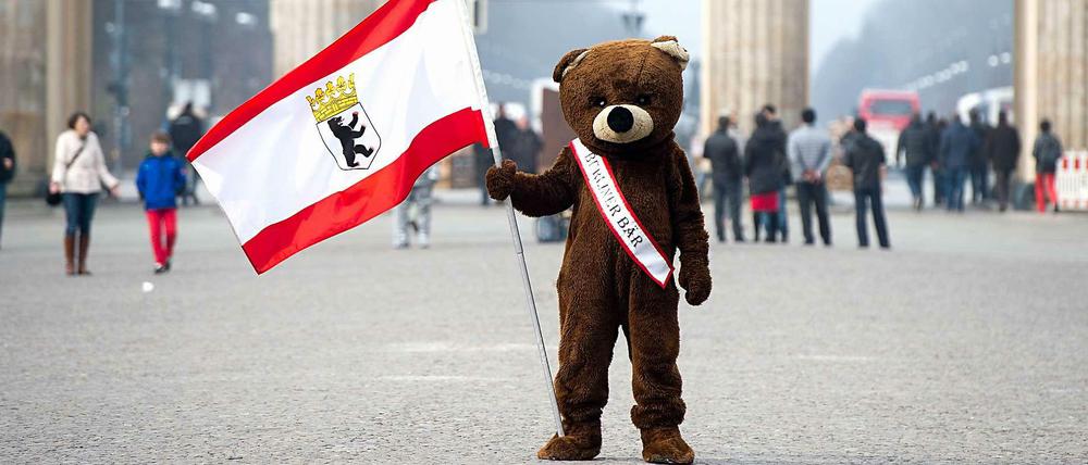 Das Maskottchen der Hauptstadt: der Berliner Bär.