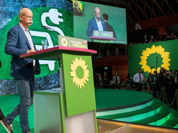 Die Grünen und die Autoindustrie: Daimler-Chef Dieter Zetsche sprach im November beim Grünen-Parteitag in Münster. 