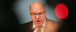 Wirtschaftsminister Peter Altmaier (CDU) gibt ein Statement zur Ausbreitung des Coronavirus.